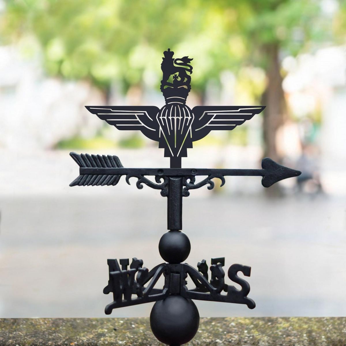 British Parachute Regiment Weathervane in Black 