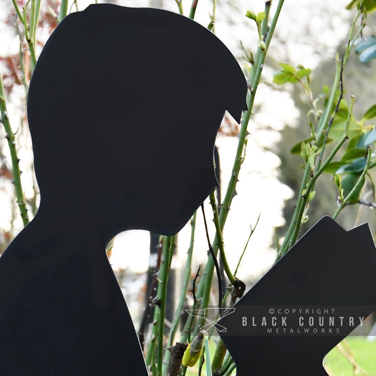 Close-up of the Face of the Boy Reading Silhouette