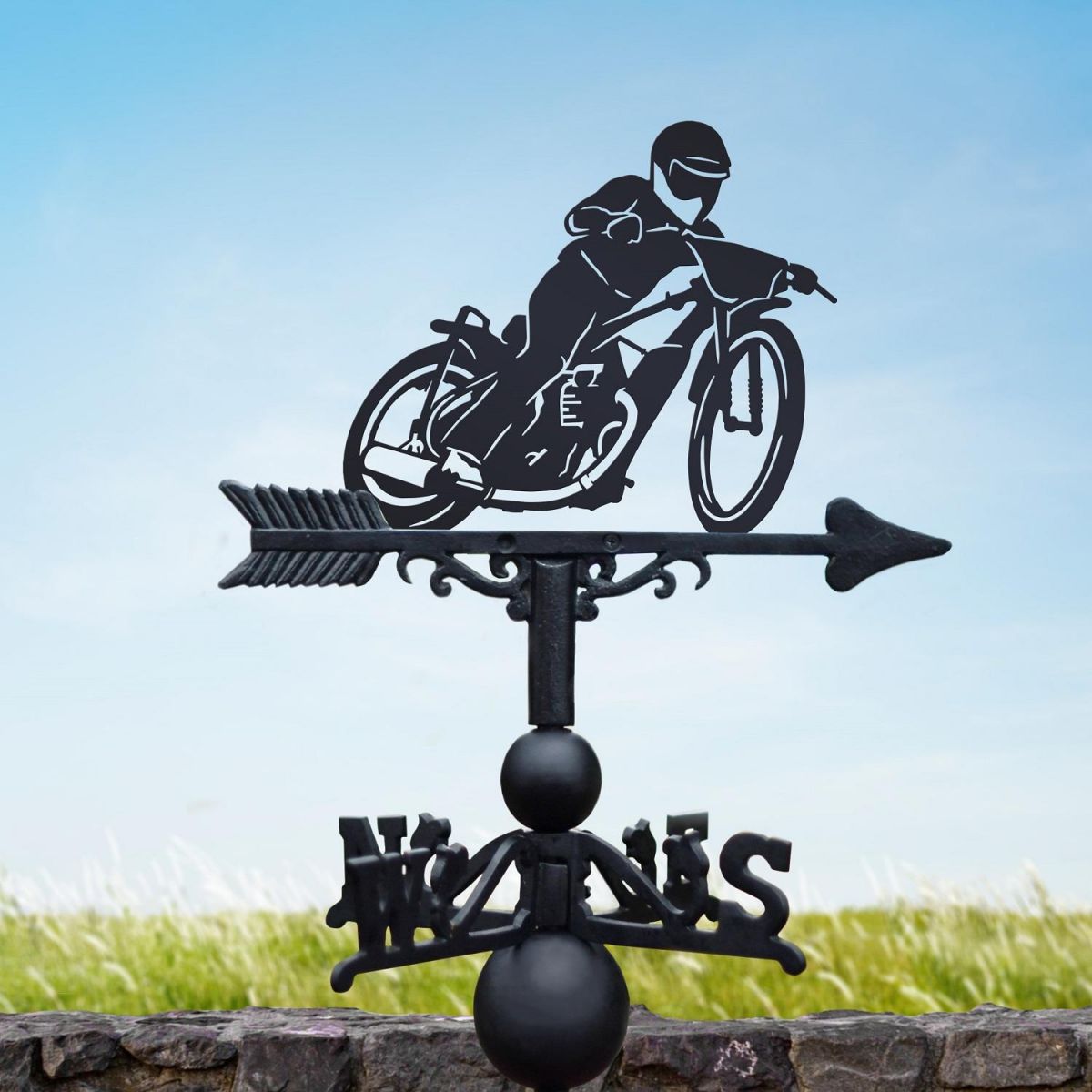 Speedway Weathervane Finished in Black 