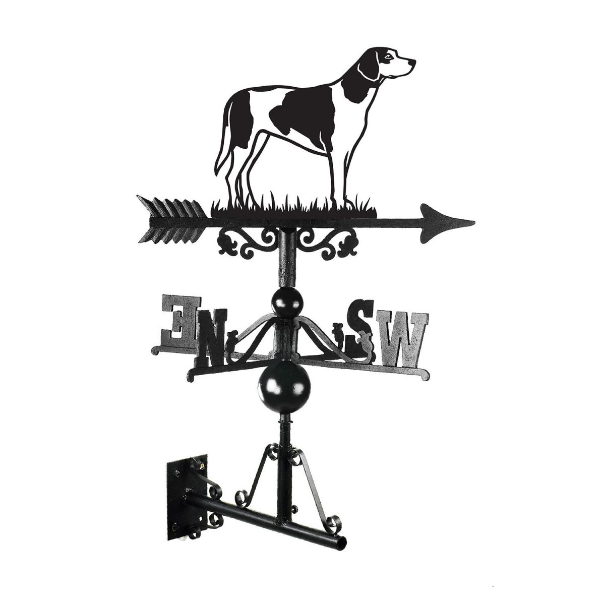 Trail Hound Weathervane Finished in Black
