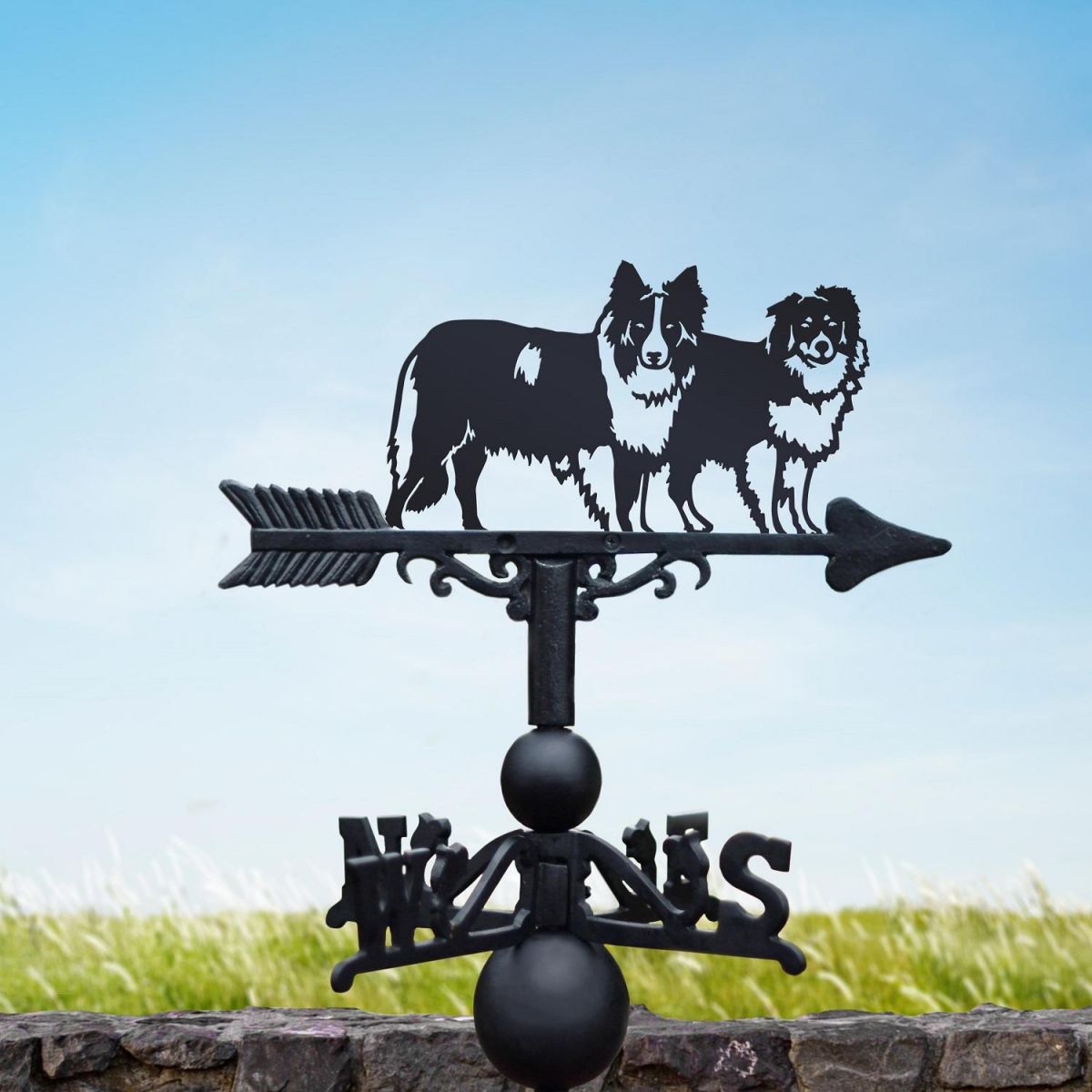 Two "Border Collies" Weathervane
