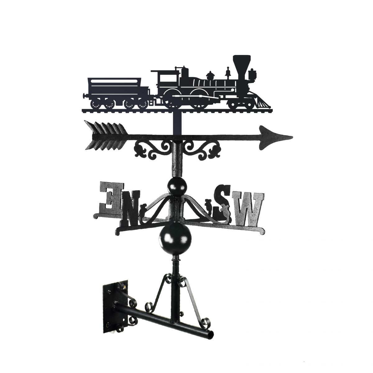 American Steam Train Weathervane Bracket