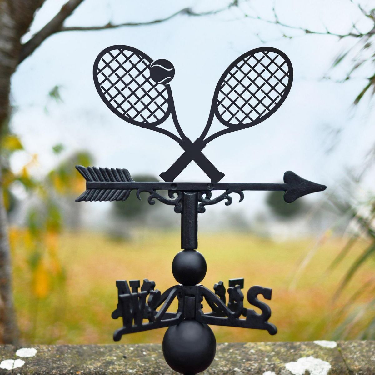 Tennis Rackets Weathervane