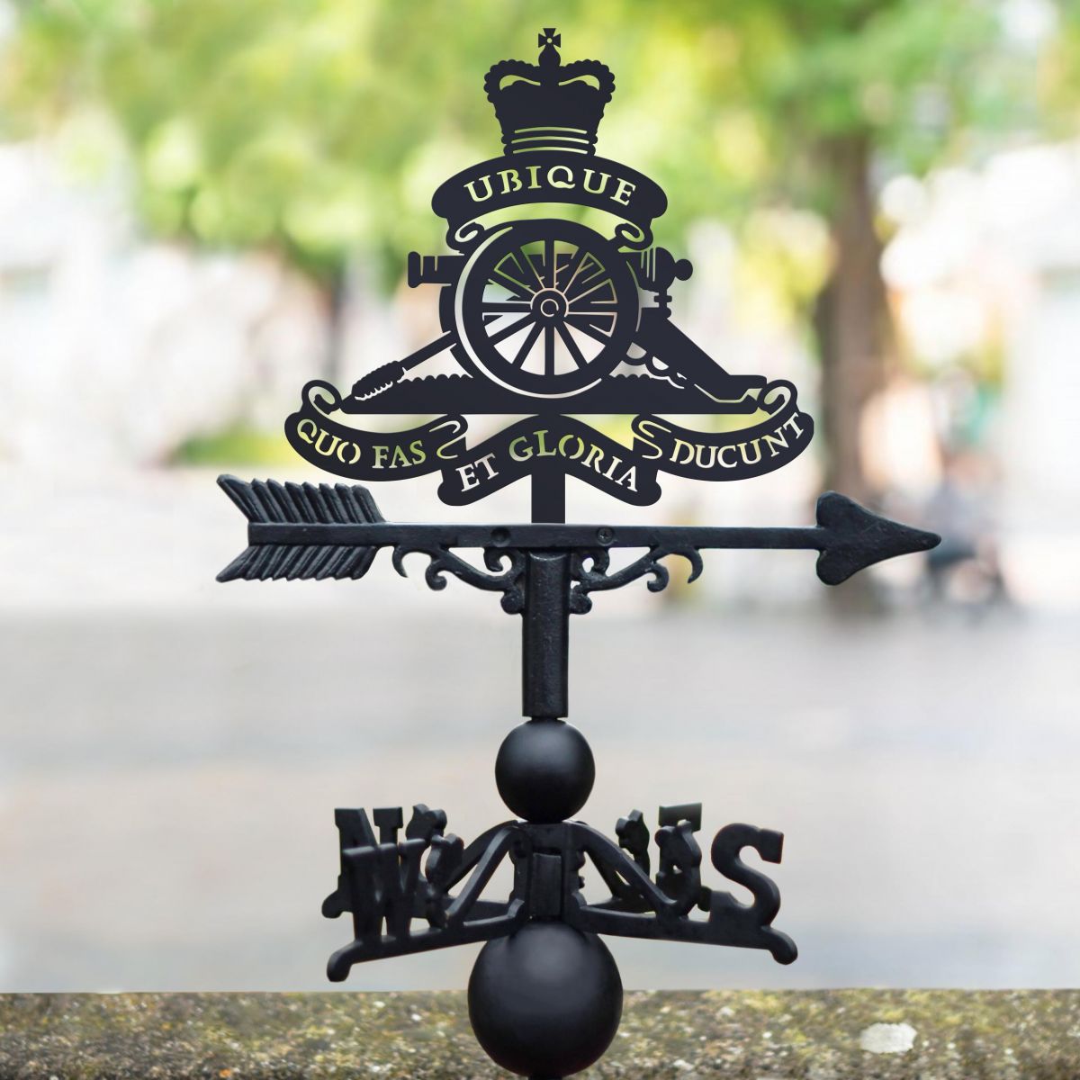 Royal Artillery Emblem Iron Weathervane