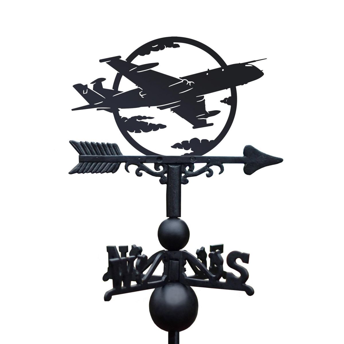 Close up of Nimrod Aircraft Weathervane Design 