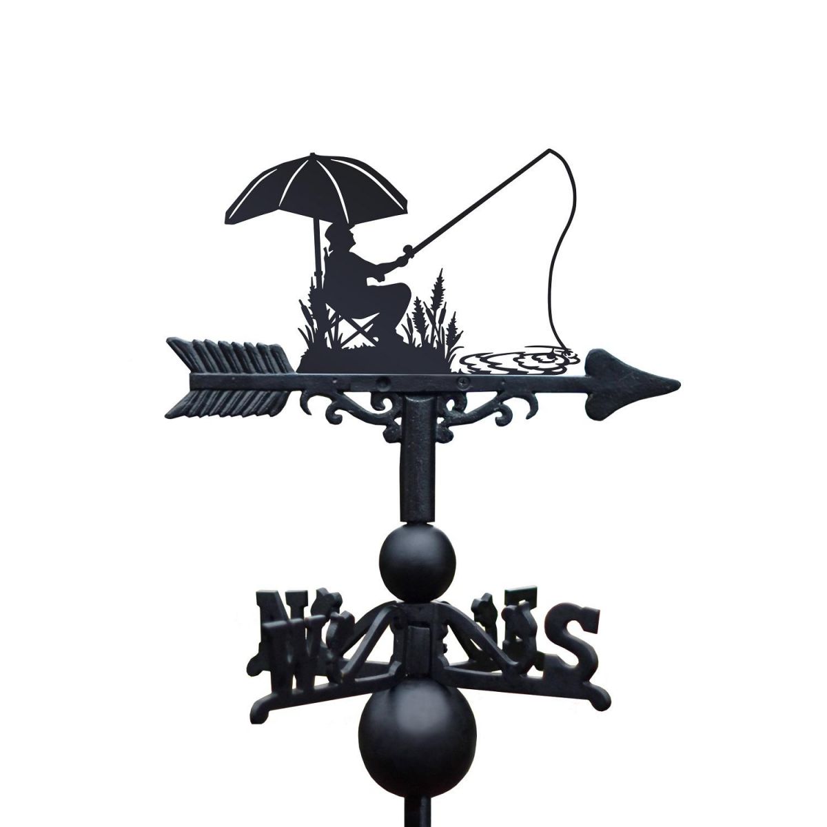 Sitting & Fishing Weathervane 