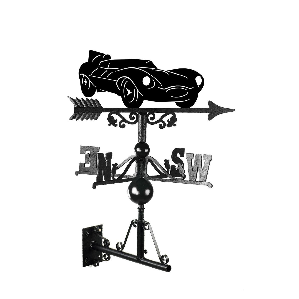 Jaguar D-Type Weathervane in Black