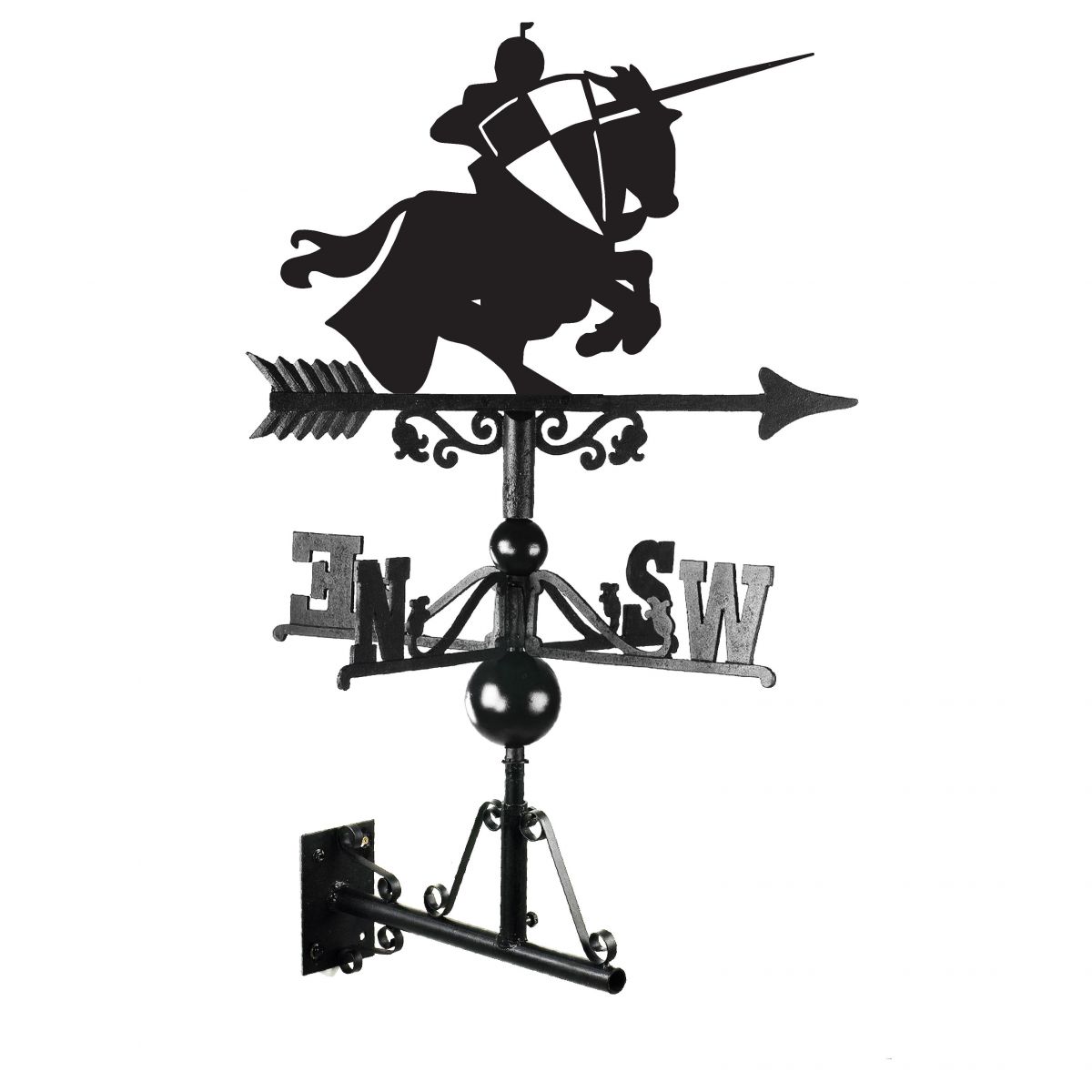 Jousting Knight Weathervane Created From Cast Iron