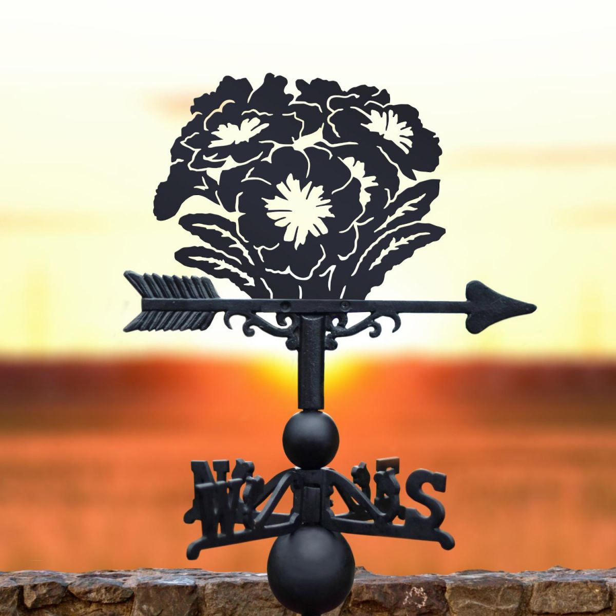 Primrose Weathervane at Sunset