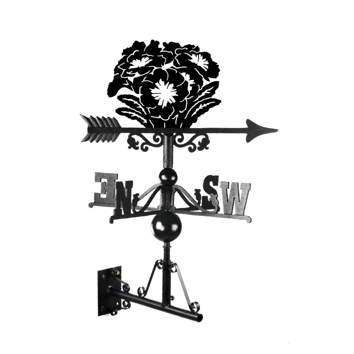 Primrose Weathervane Mounted