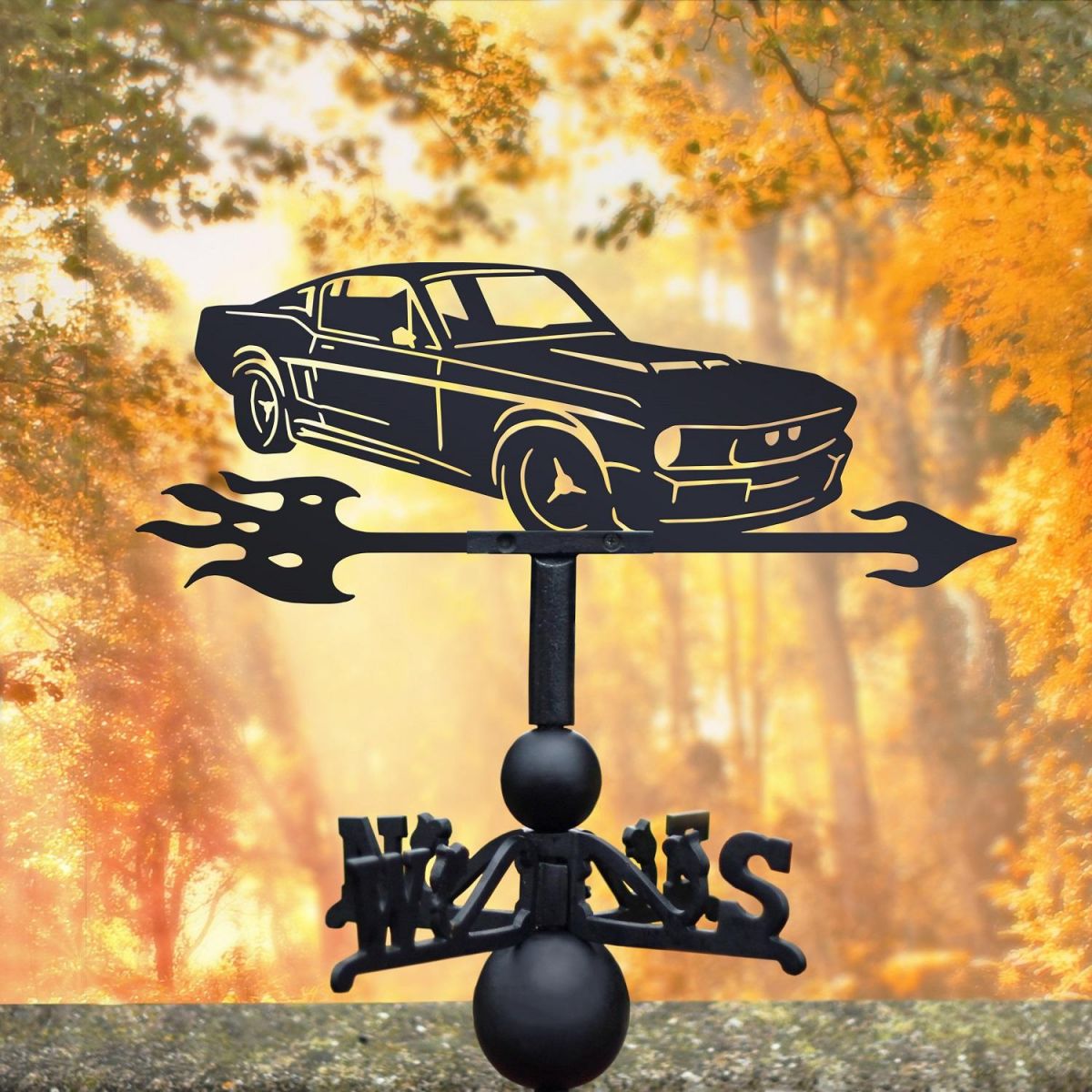 Weathervane with Ford Mustang Design 