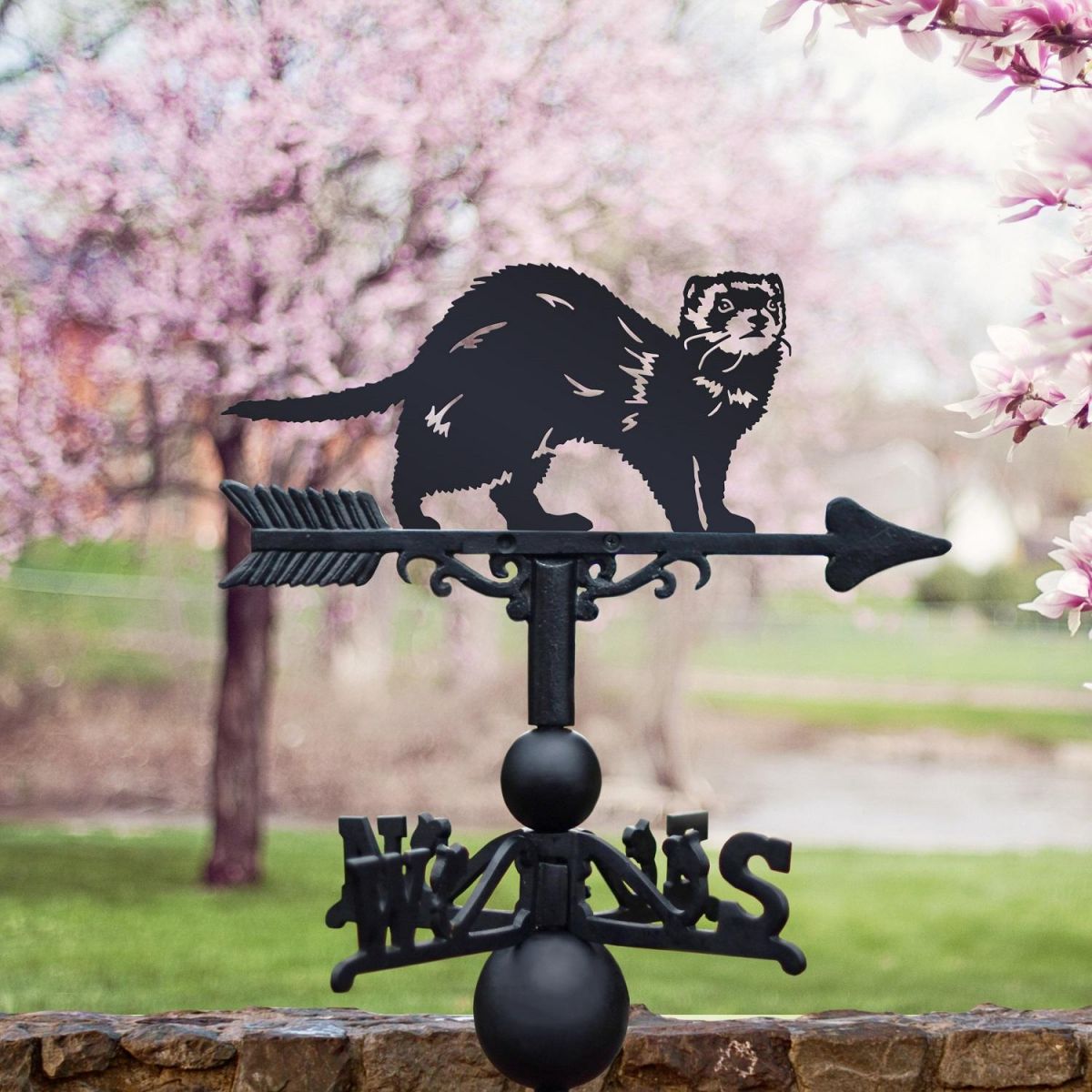 Weathervane with Ferret Design 