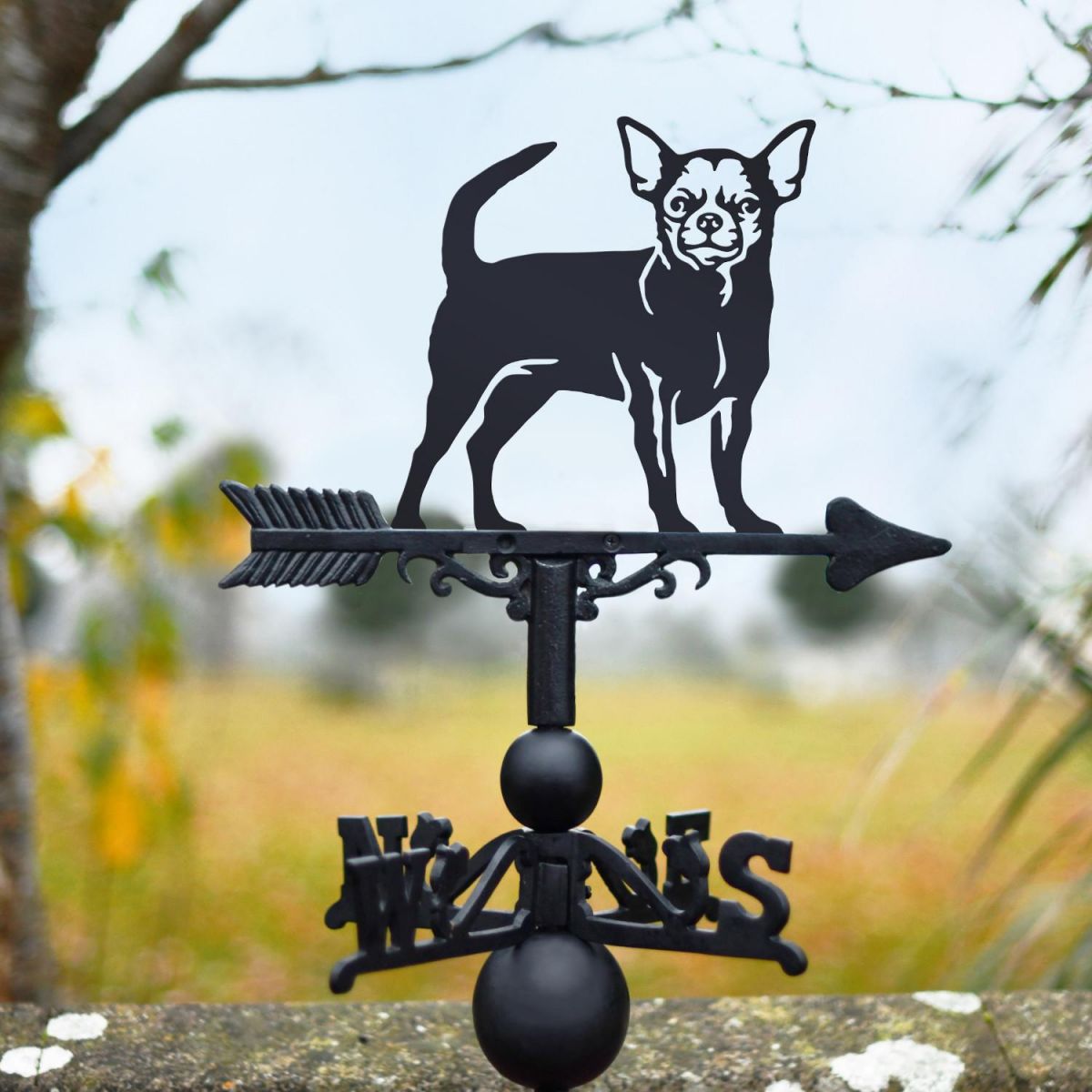 Chihuahua Steel and Cast Iron Weathervane