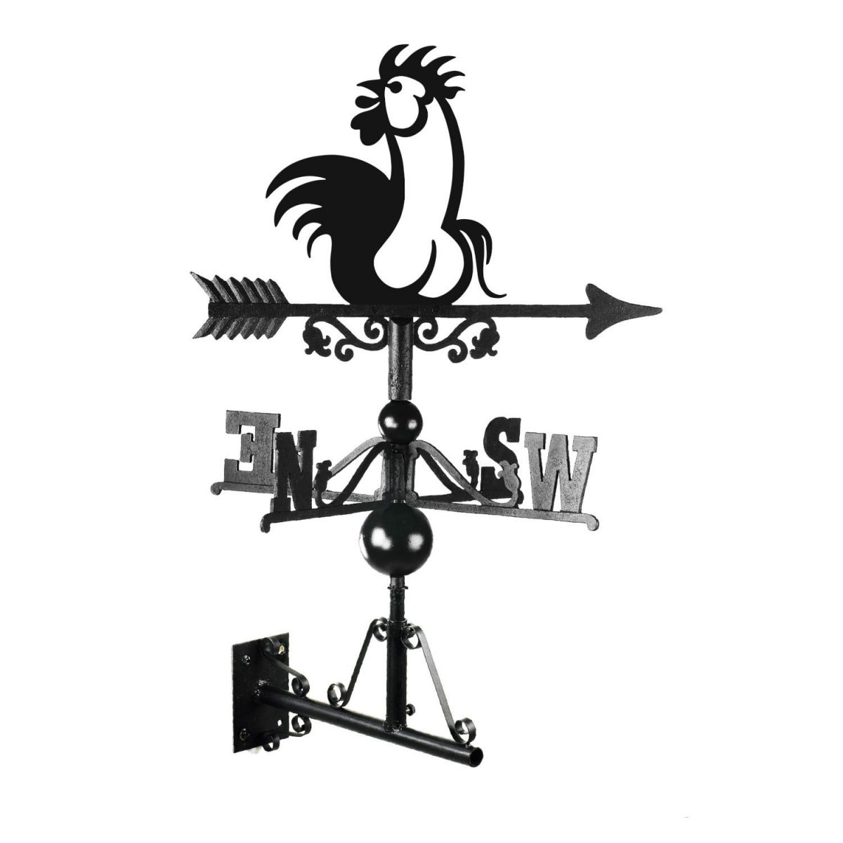 Cock"rel Weathervane Mounted