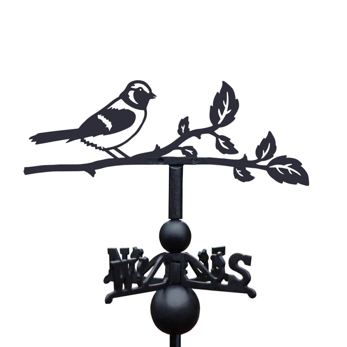 Sparrow Weathervane on White Background