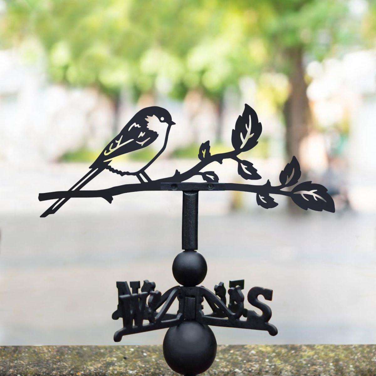 Long-Tailed Tit Cast Iron Weathervane