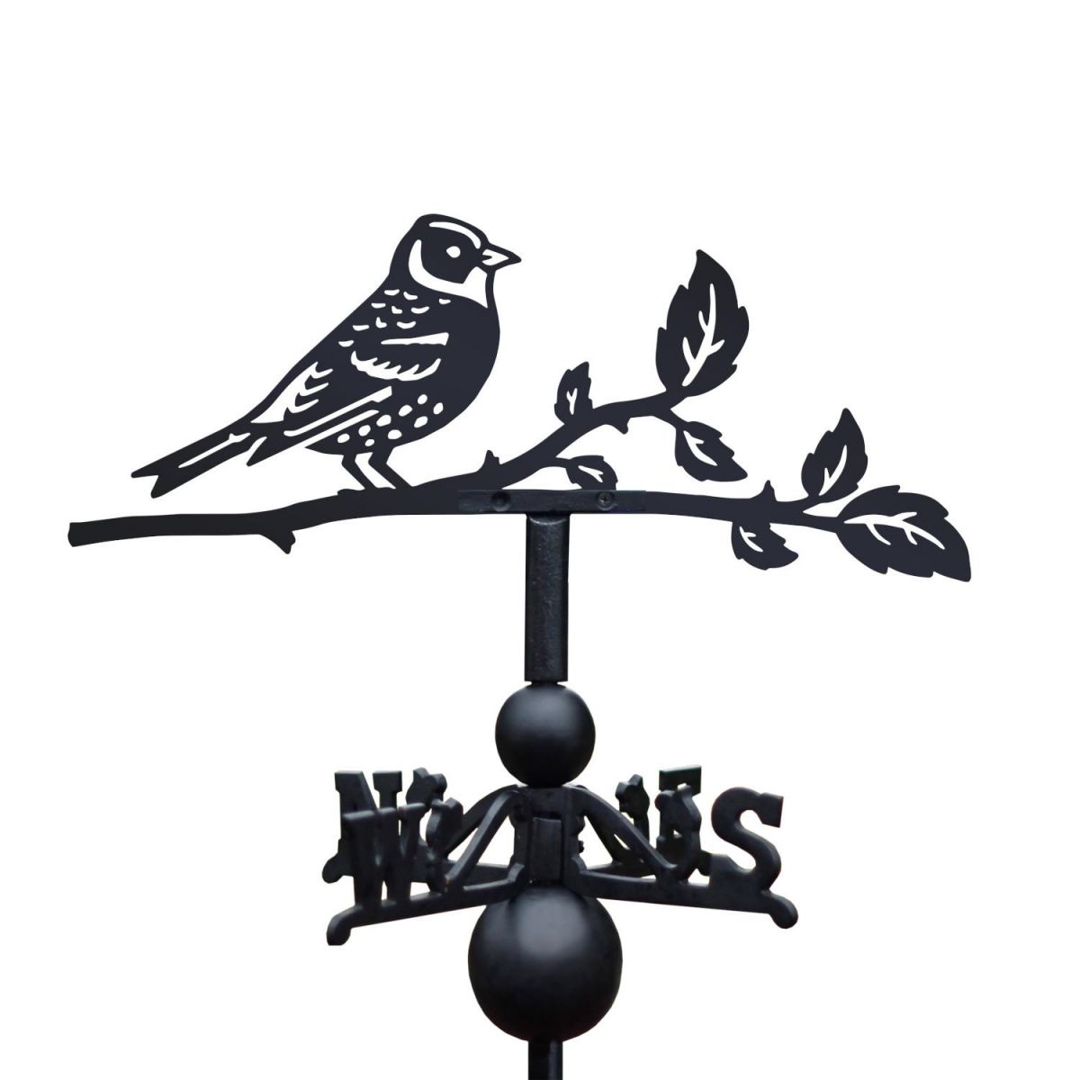 Brambling Weathervane on White Background