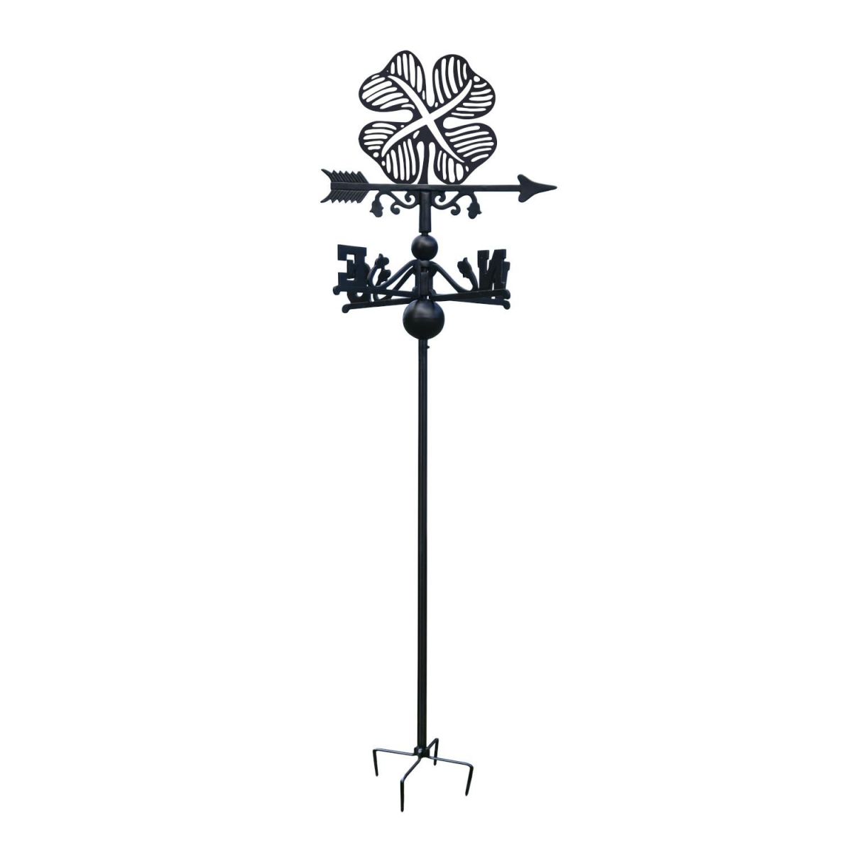 Celtic Clover Free Standing Weathervane on White Background