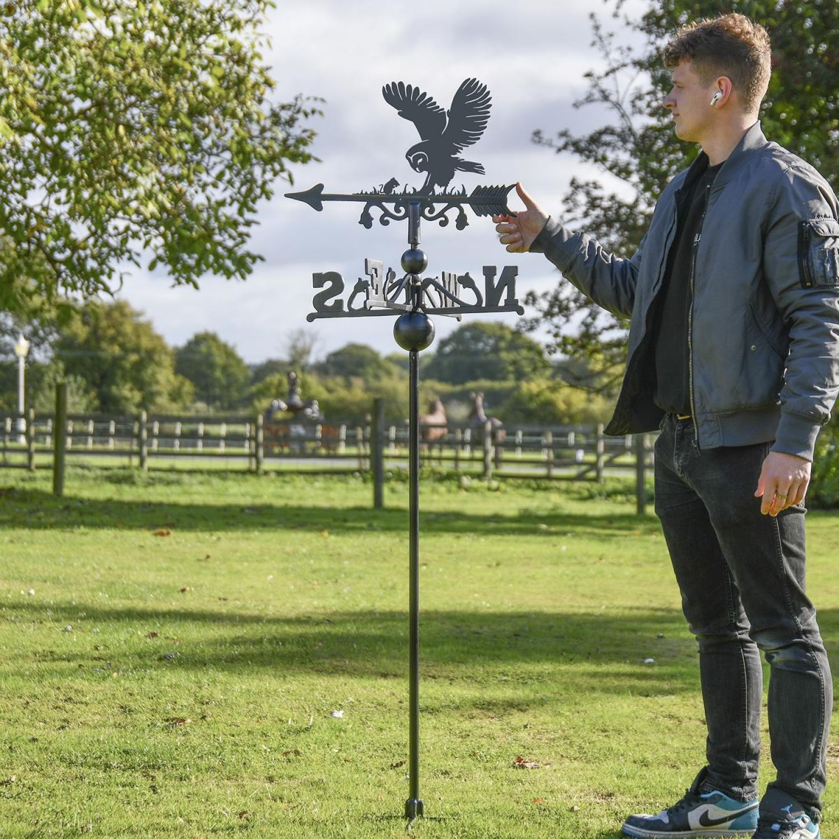 Barn Owl Free Standing Weathervane to Scale