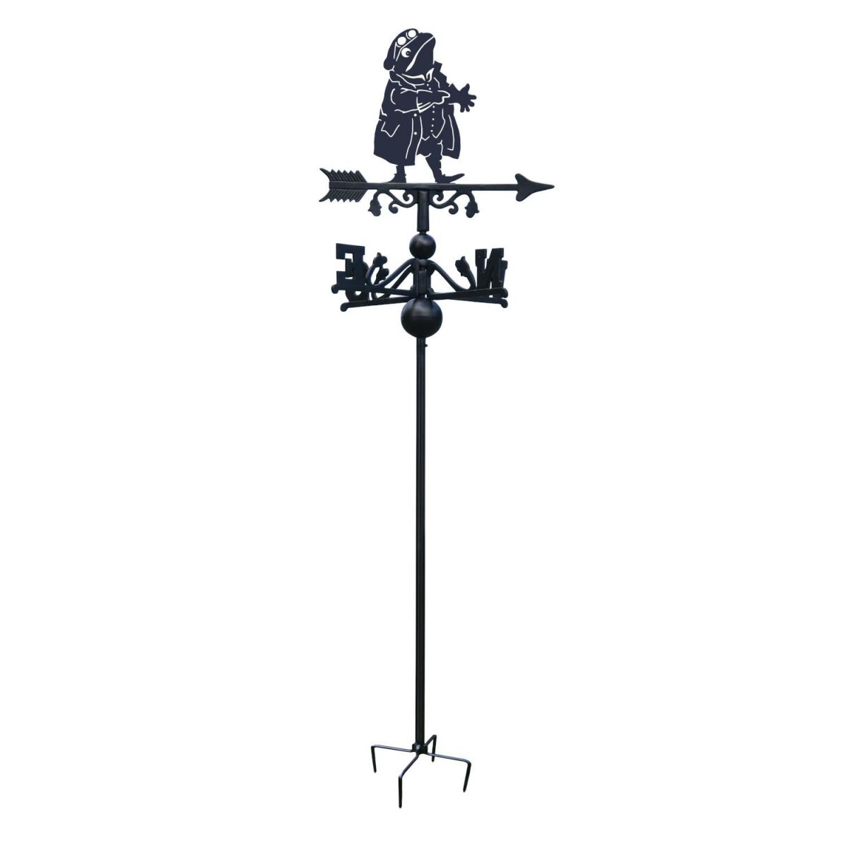 Mr Toad Free Standing Weathervane on White Background