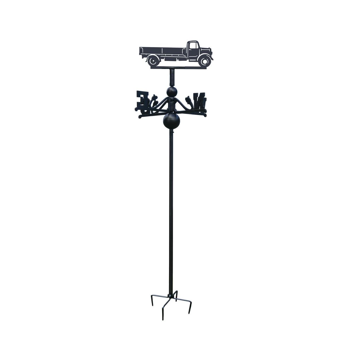 Bedford O Type Lorry Free Standing Weathervane in Black