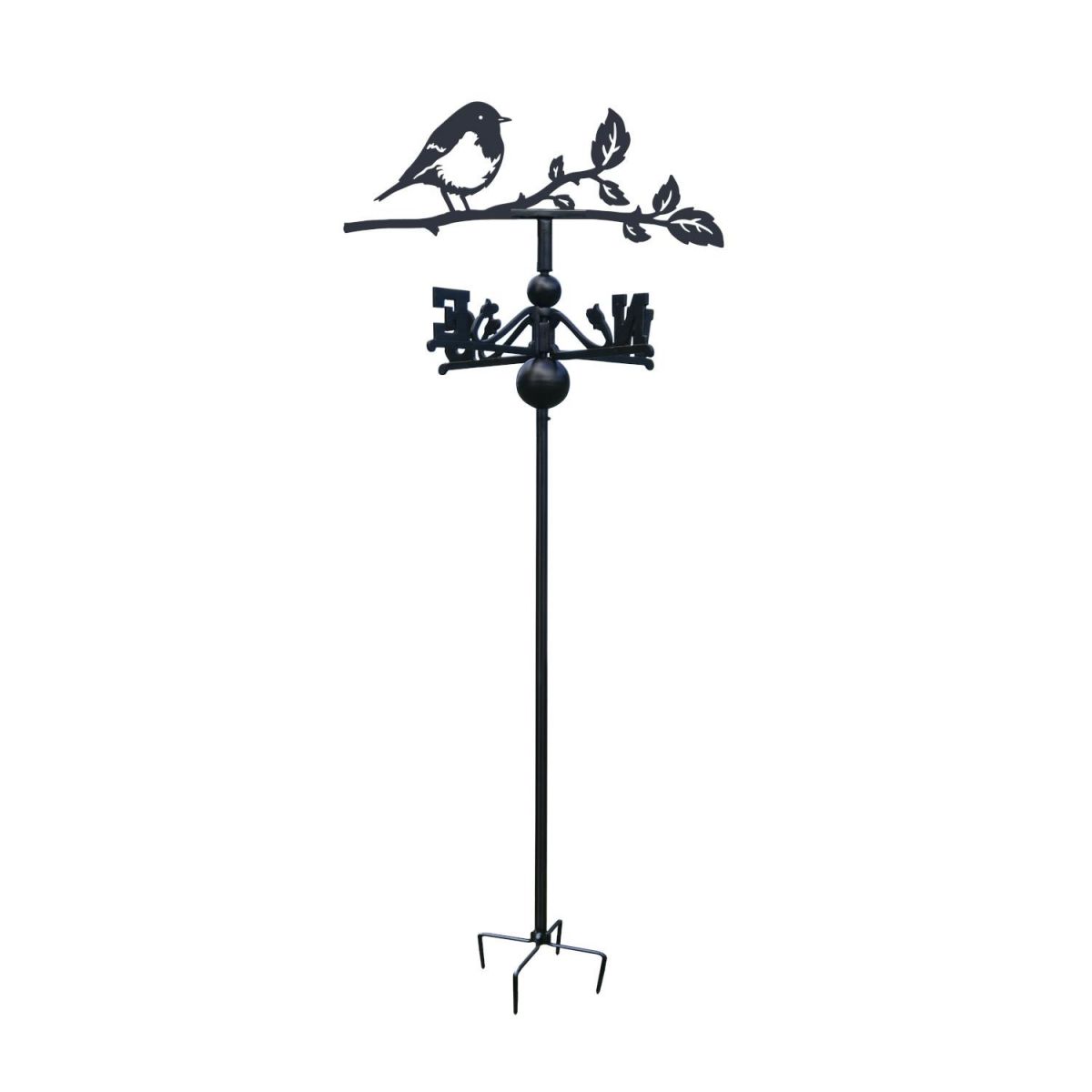 Robin Free Standing Weathervane on White Background