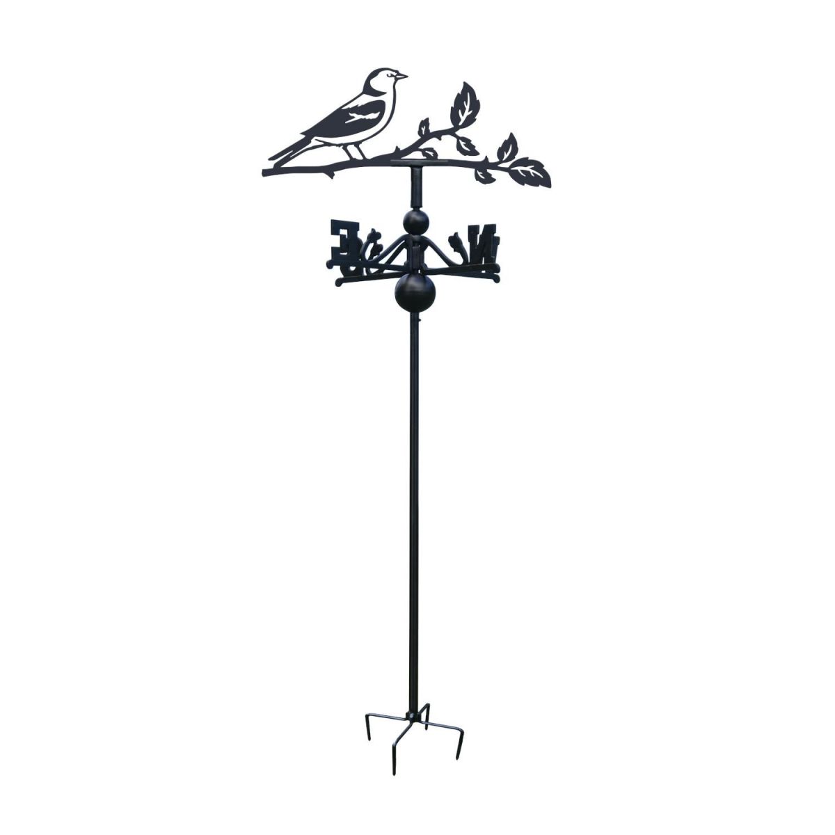 Chaffinch Free Standing Weathervane on White Background