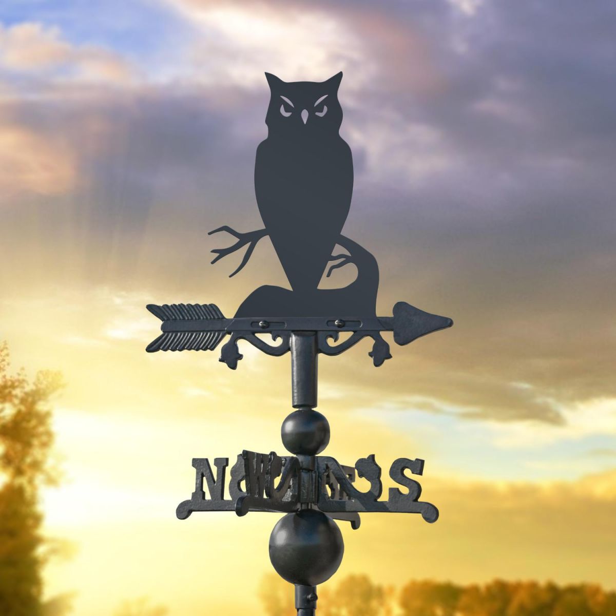 Miniature Weathervane with Owl Design 