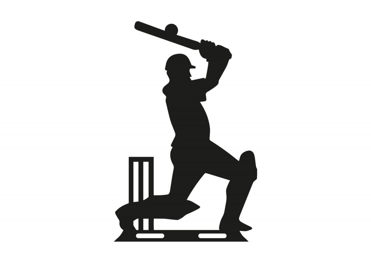 Close-Up of Cricketer Topper for Miniature Weathervane 