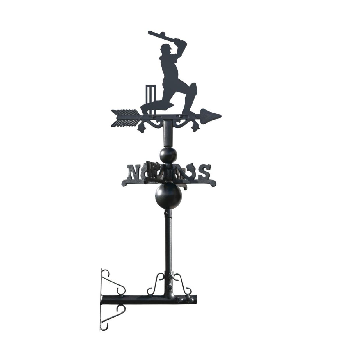 Mounted Cricketer on Mini Weathervane
