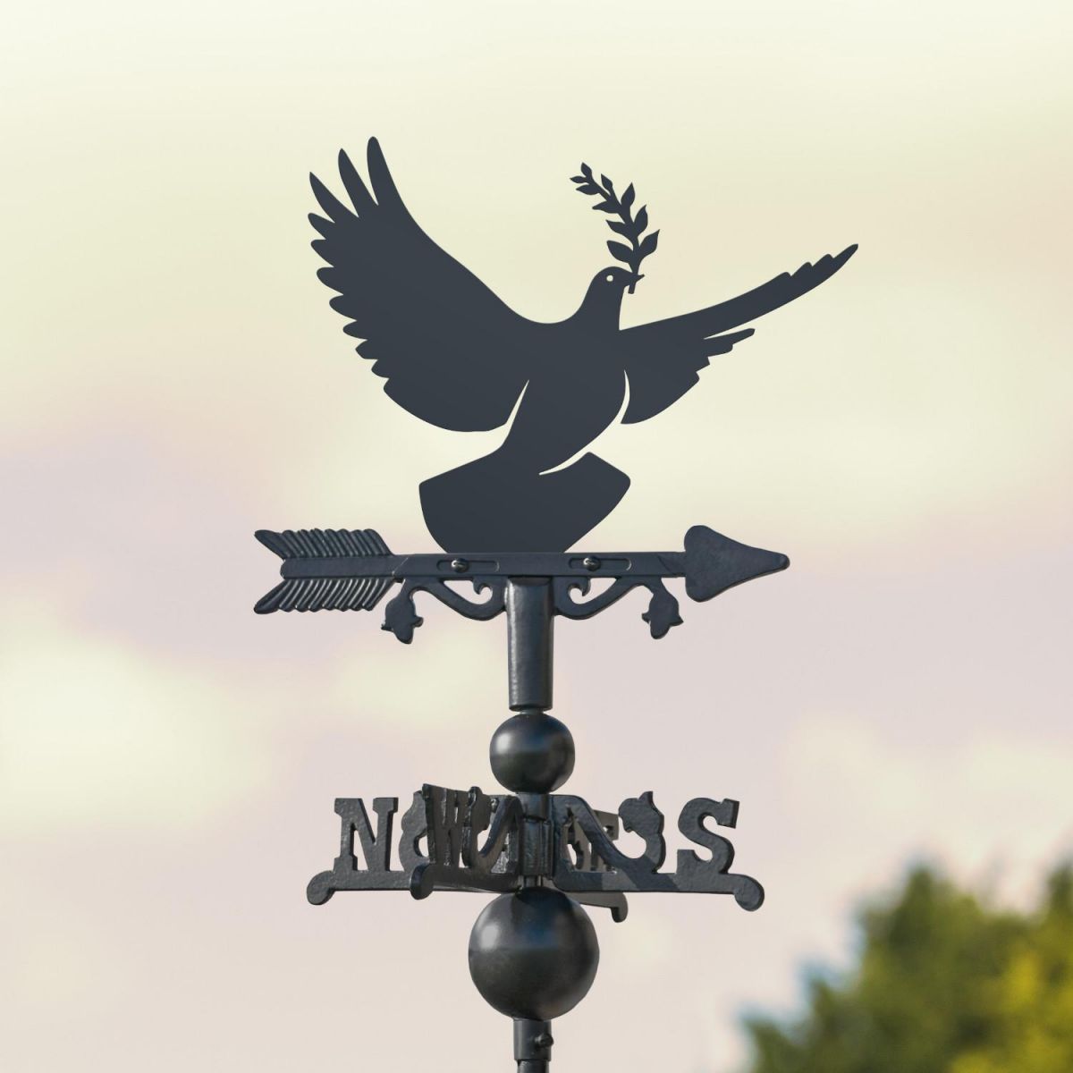 Mini Weathervane with Owl Motif 