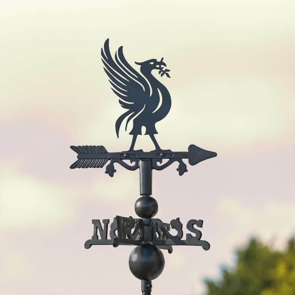 Mini Weathervane with Liver Bird Motif 