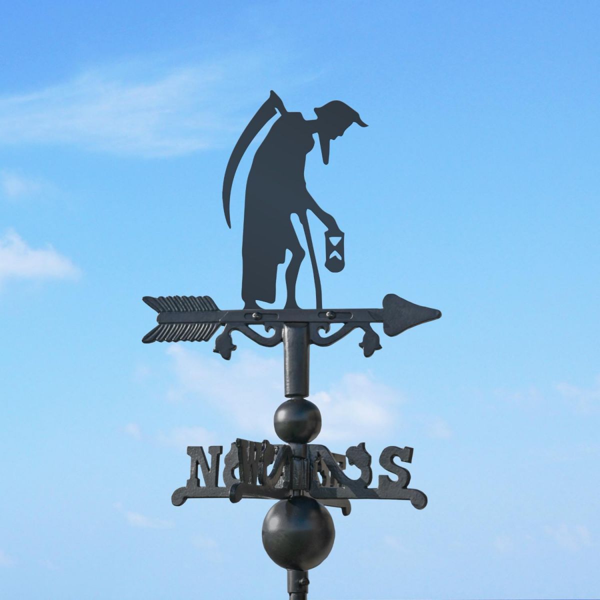 Old Father Time on Mini Weathervane