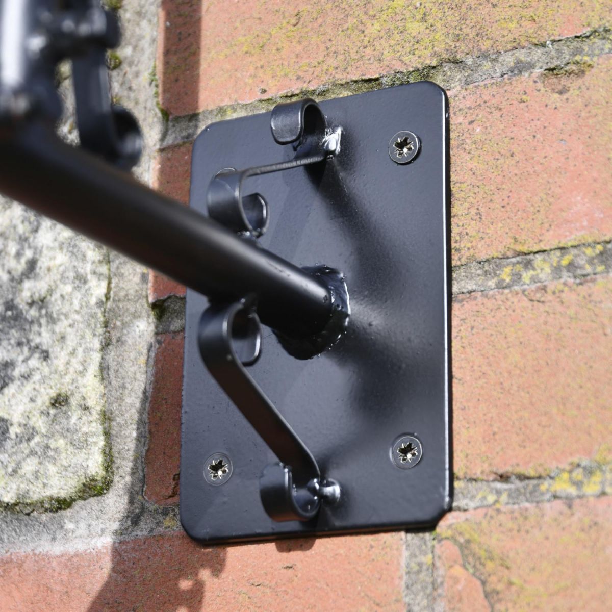 Close-Up of Mounted Bracket on Miniature Donkey Weathervane