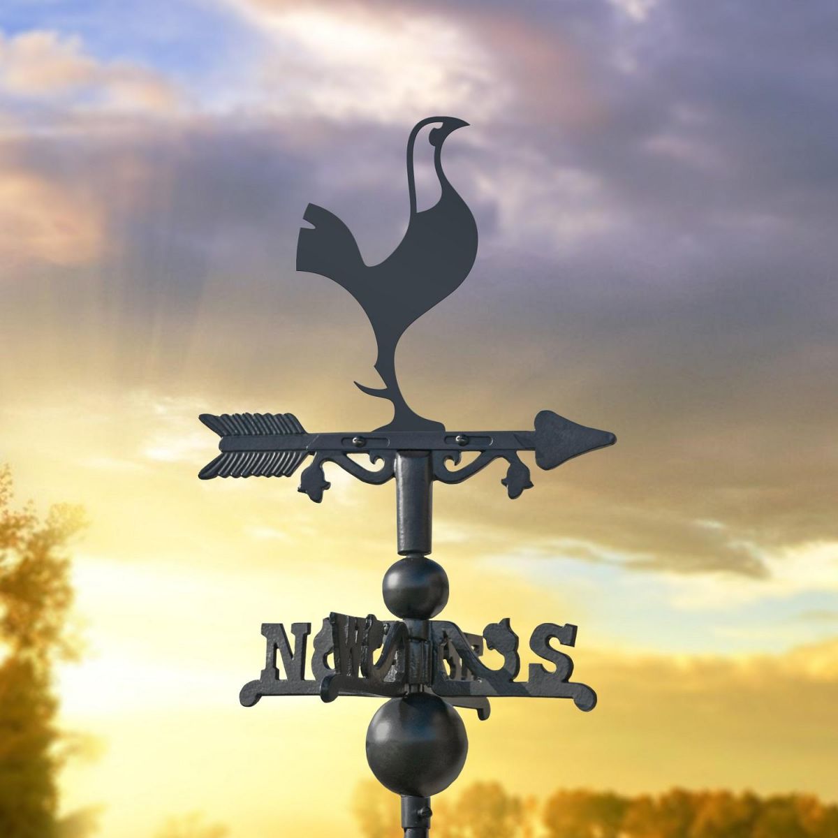 Miniature Weathervane with Contemporary Cockerel 