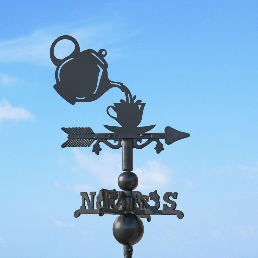 Teapot & Cup Miniature Weathervane