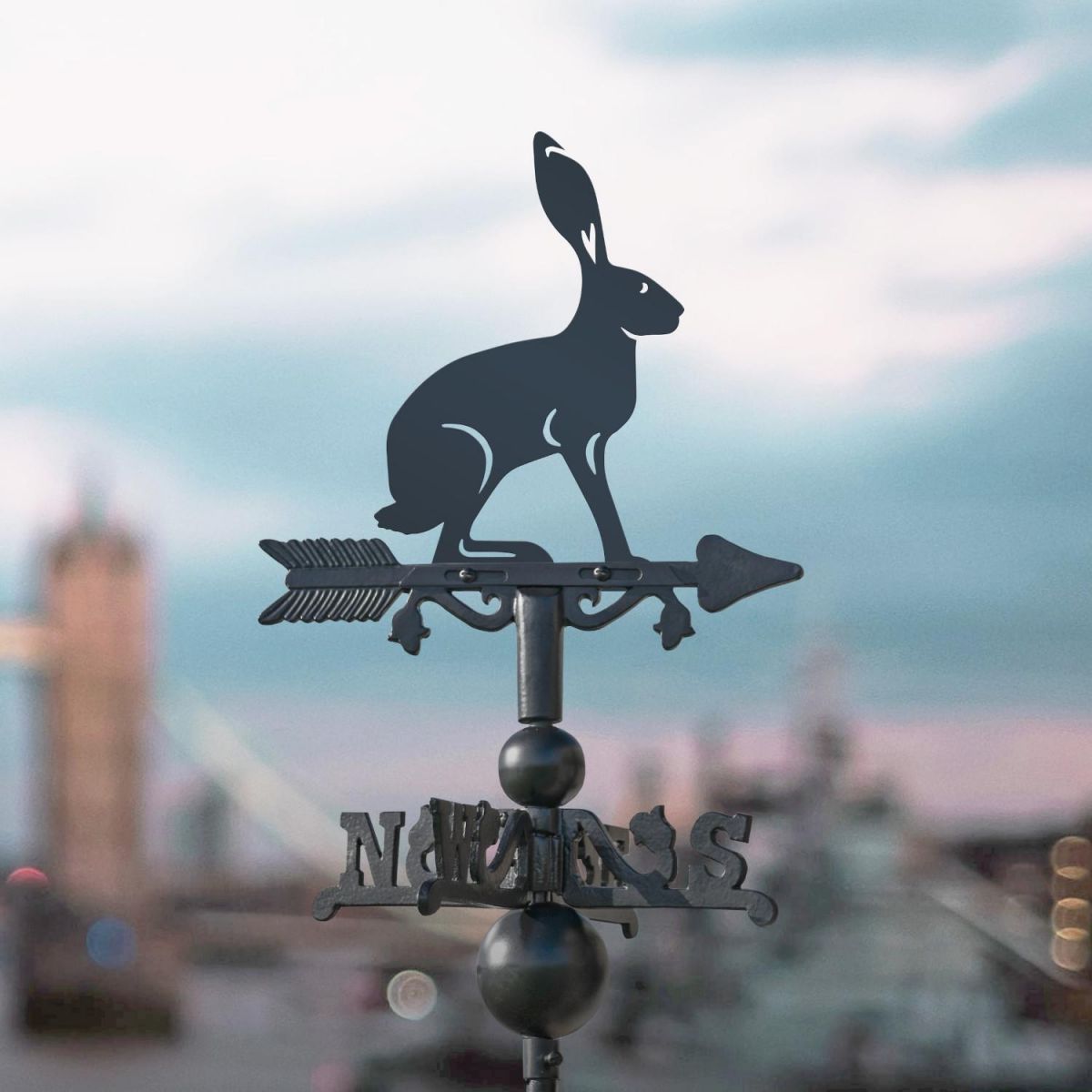 Hare on Miniature Weathervane in Situ