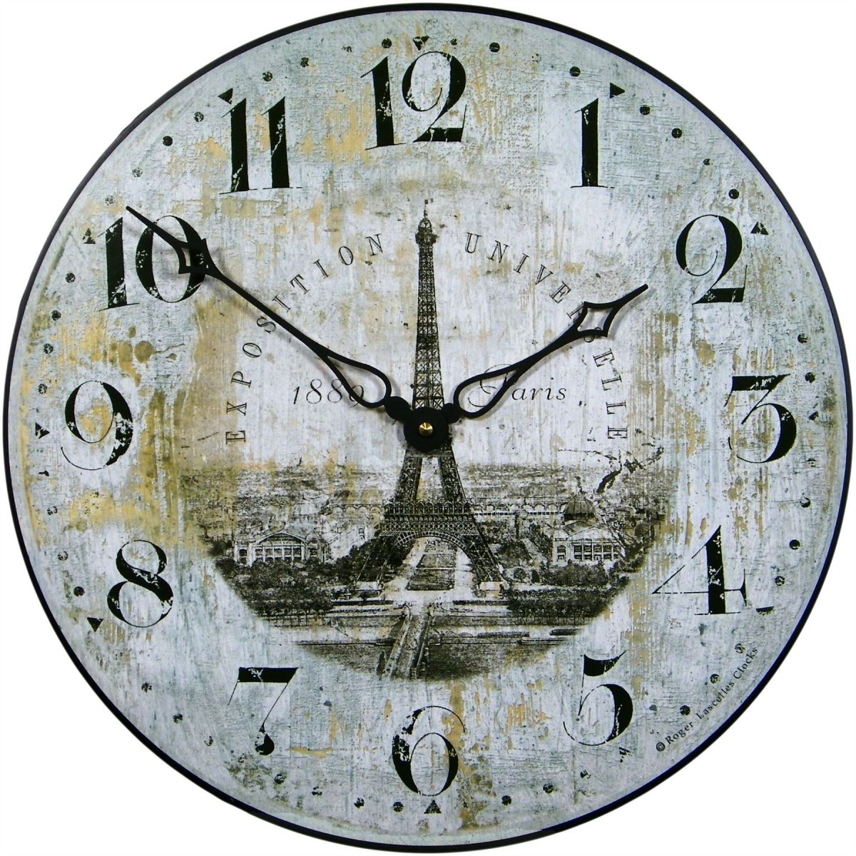 1889 Paris - Eiffel Tower" Wall Clock