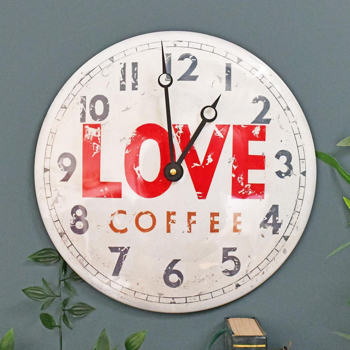 Love Coffee Central perk style wall mounted clock