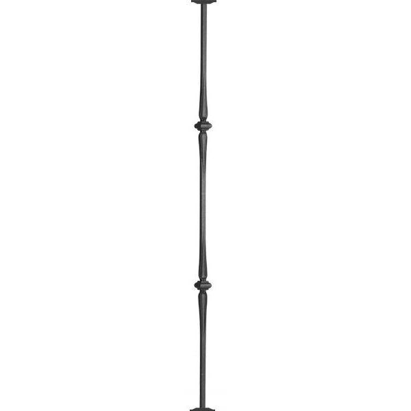 "Winchester" Tapered Stair Spindle with Diamond Motifs 
