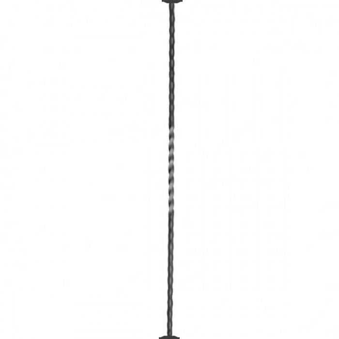 "Lulworth" Hammered Stair Spindle with Single Twist 