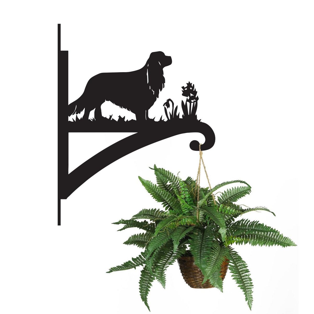 Cavalier King Charles Hanging Basket Bracket