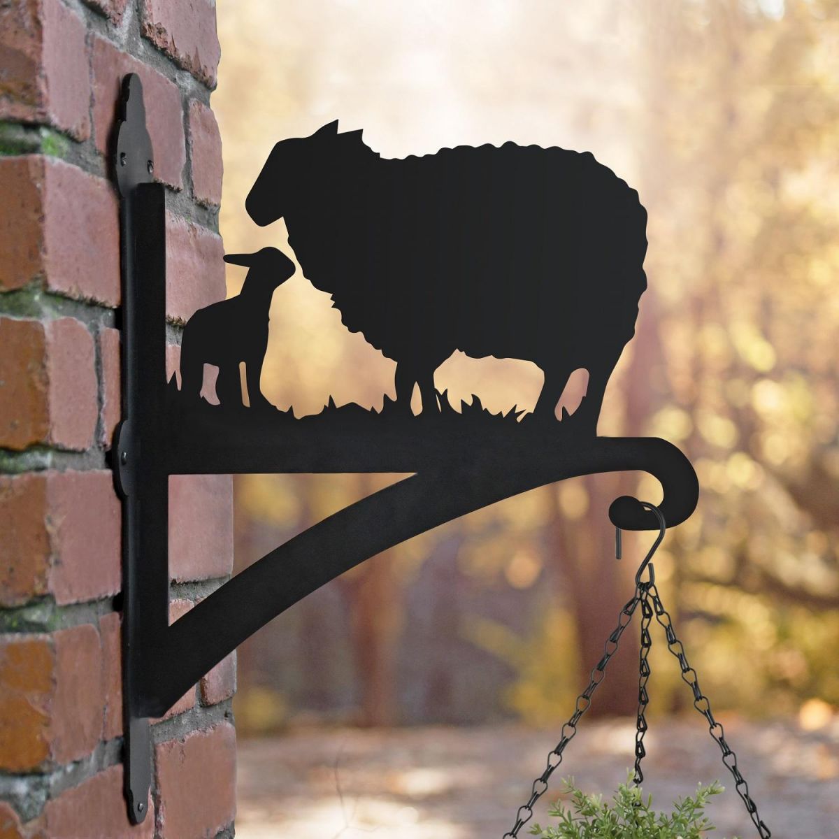Sheep Iron Hanging Basket Bracket 