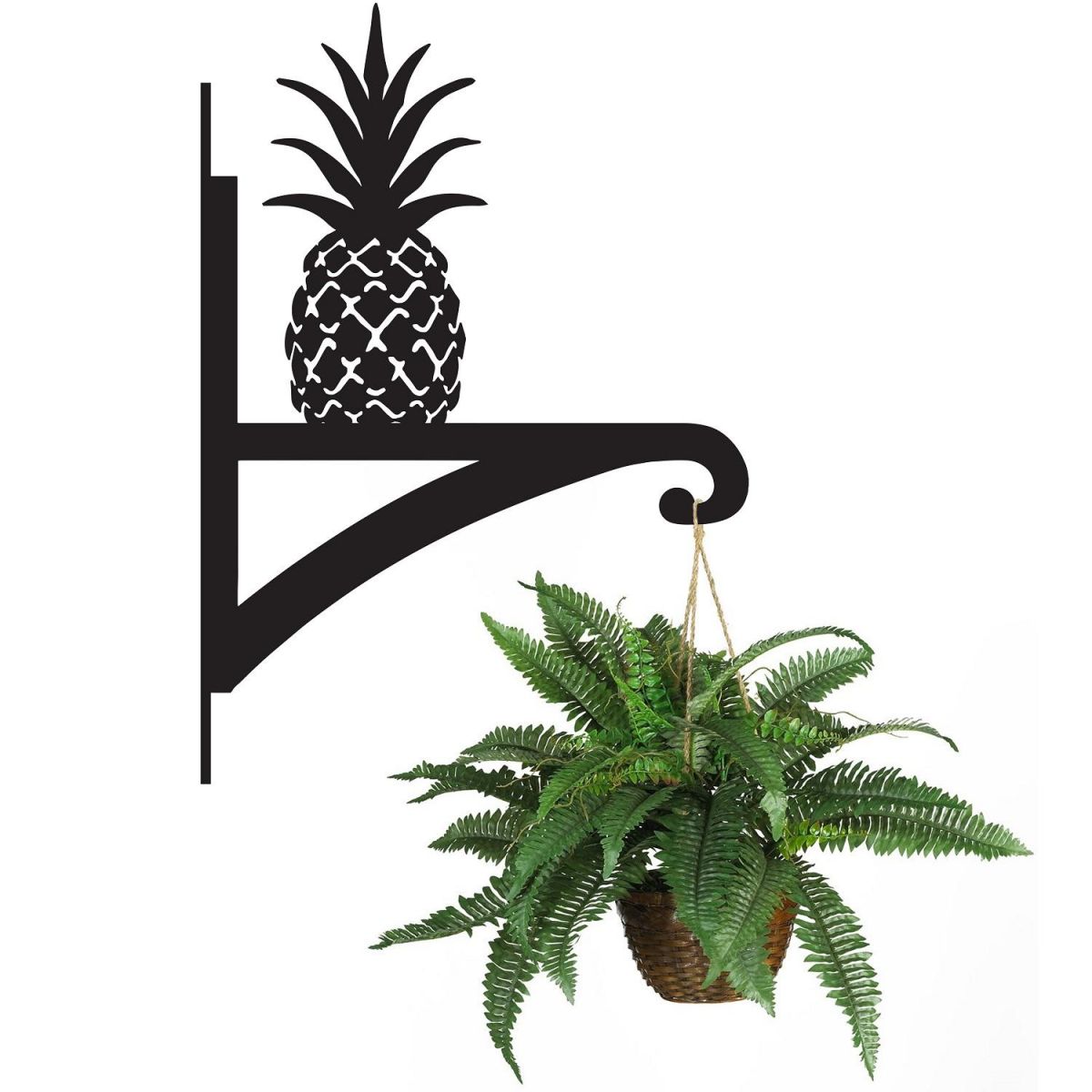 Pineapple Hanging Basket Bracket Holding a Plant