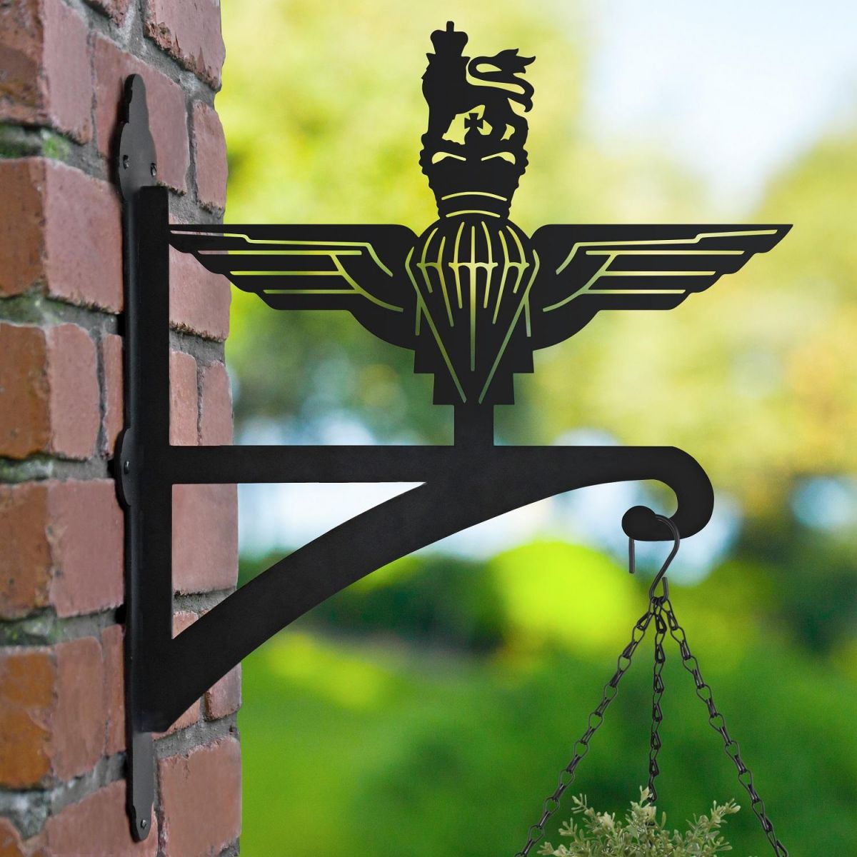 British Parachute Regiment Emblem Hanging Basket Bracket