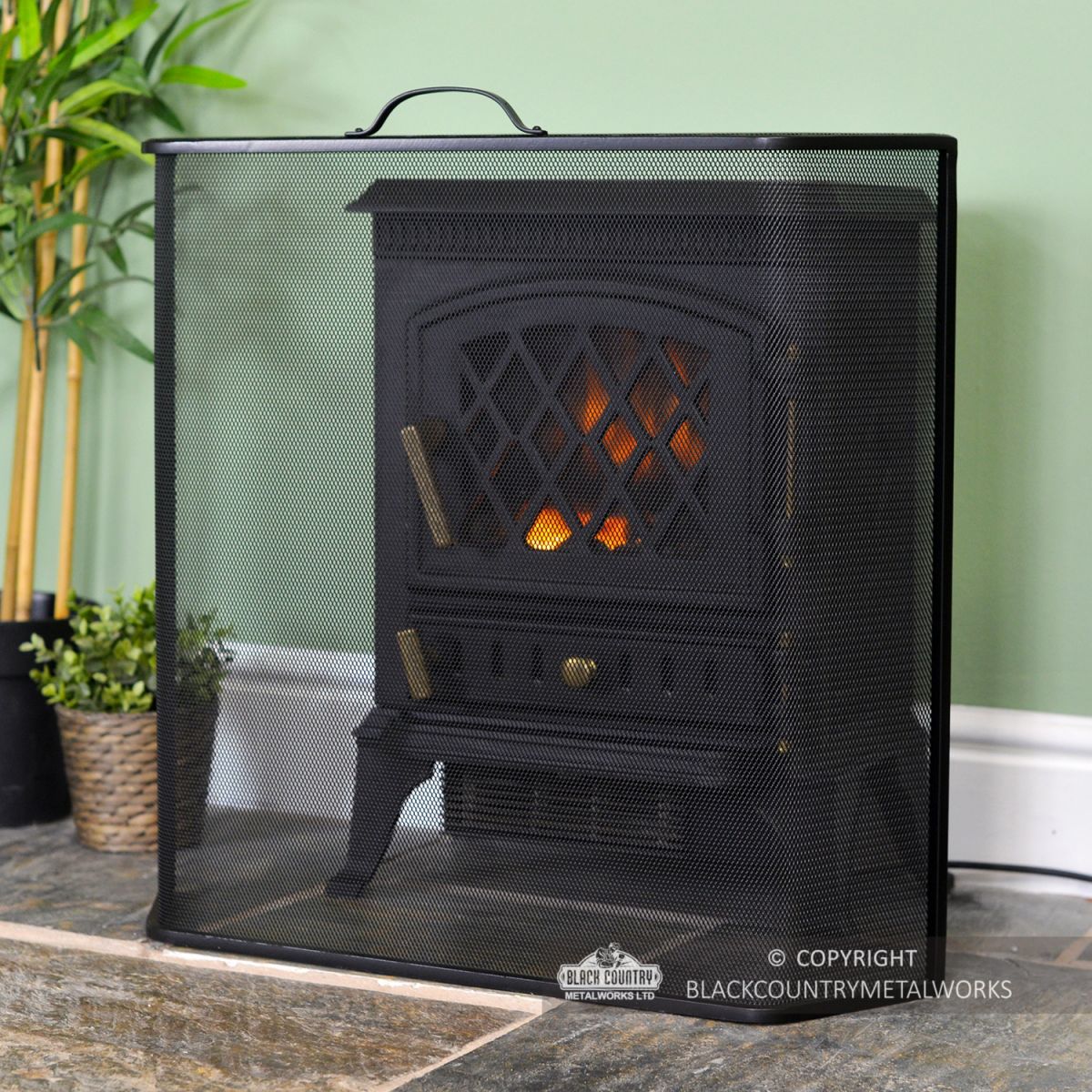 Arched Boxed Spark Guard in Situ