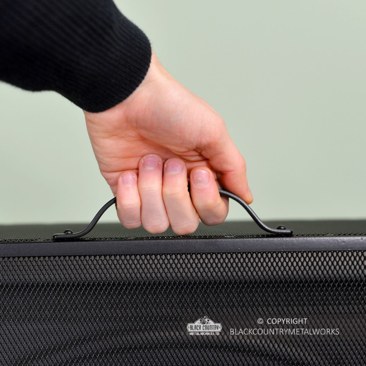 Carry Handle on the Top of the Arched Boxed Spark Guard