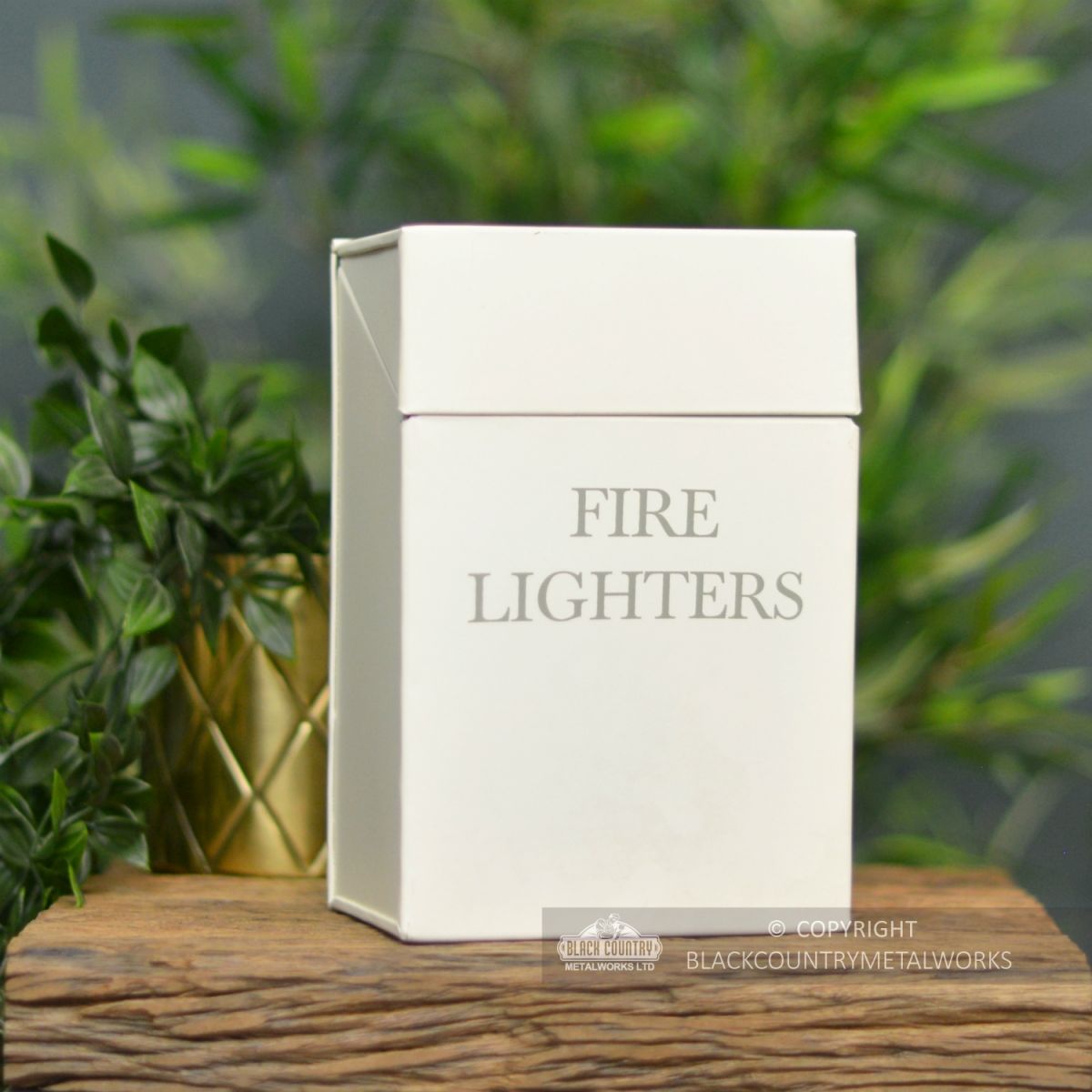 Fire Lighters Box with Lid Closed