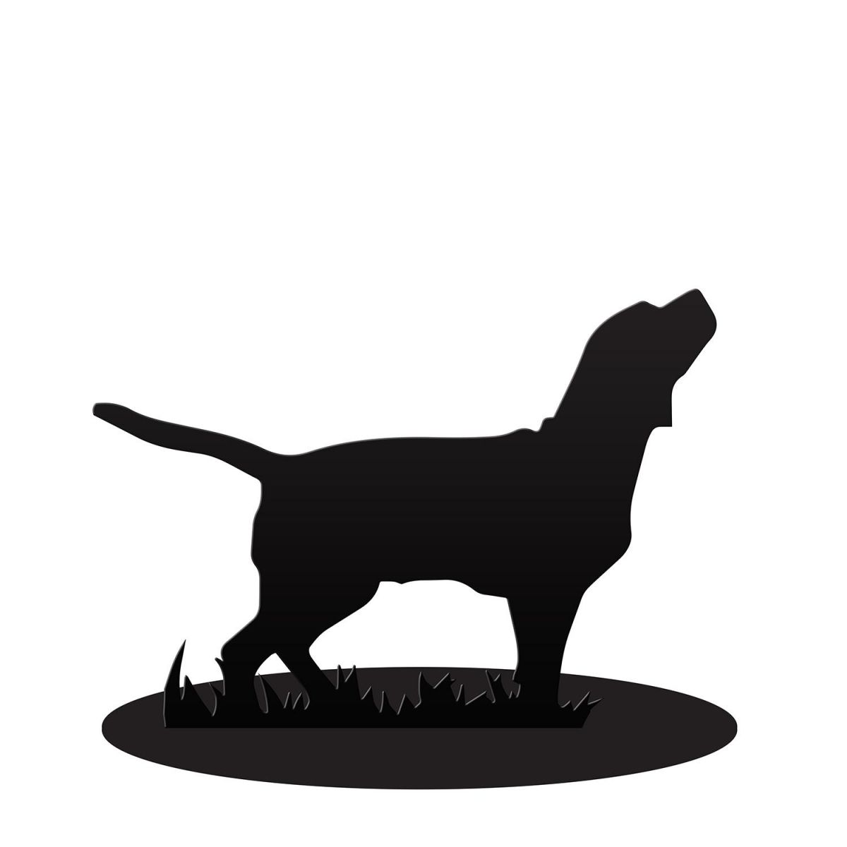 Beagle Iron Door Stop in Black
