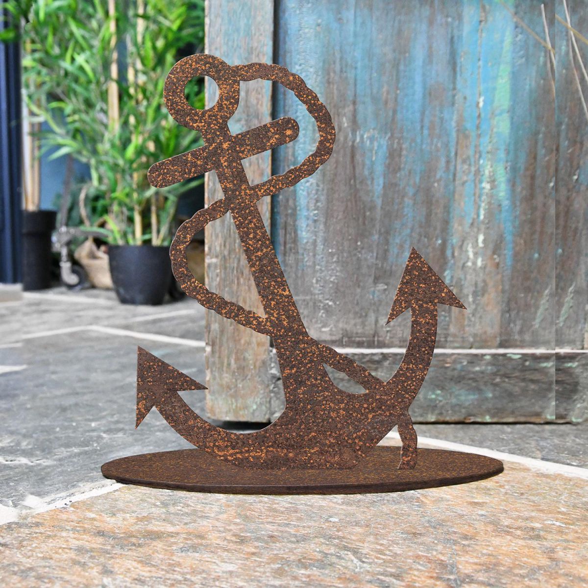 Anchor Rustic Iron Door Stop in Situ in the Home